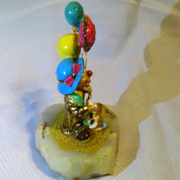 Ron Lee 1987 Clown Balloons Dog I LOVE YOU Figurine 2928/8500 Signed - Picture 4 of 10
